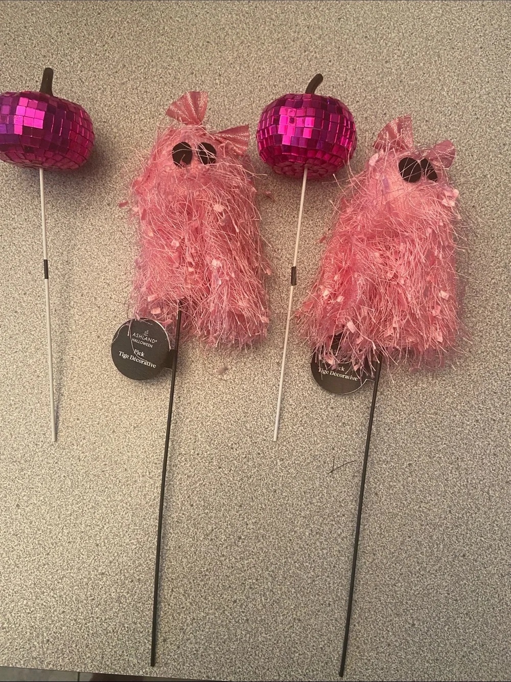 Pink Furry Owl Party Picks - Decorative Home Party Supplies